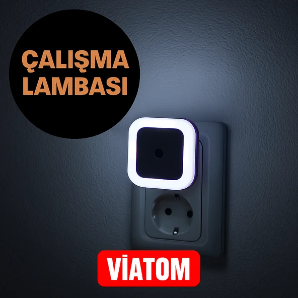 Priz ve Şarj Özellikli LED Gece Lambası ürün görseli