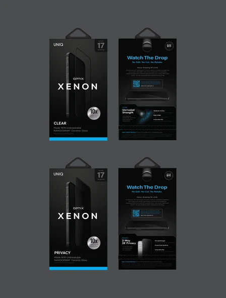 İphone 17 Pro Ekran Koruyucu Cam Optix Xenon (NANOCERAM™) 6 Mohs Sertlik Derecesine Dayanıklı - 6