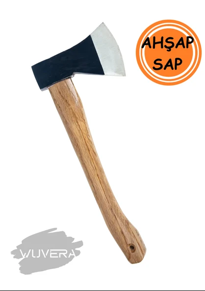 Wuvera Ahşap Saplı Balta – Güçlü, Dengeli ve Ergonomik Kesim Aracı - Resim 2