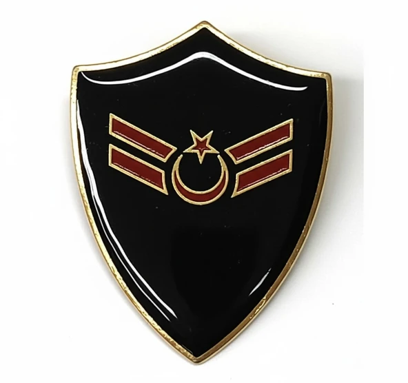 Minyatür Rütbe Subay Sağlık Sınıfı - Uzman Çavuş Rütbe (Siyah Zemin JANDARMA) - Resim 2