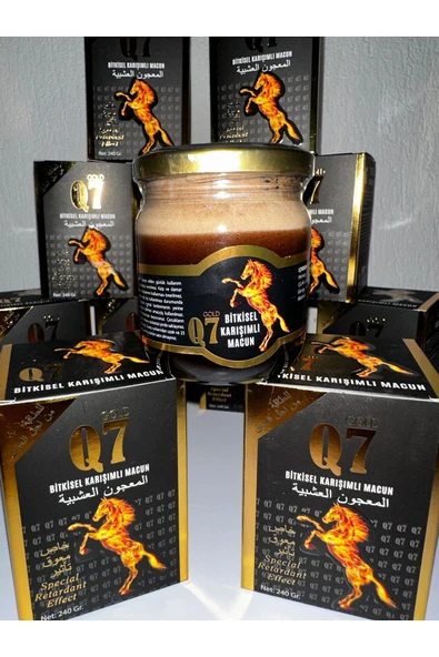 Gold Q7 bitkisel ballı macun  erkek için 24 saat etkili 240 GR - 1