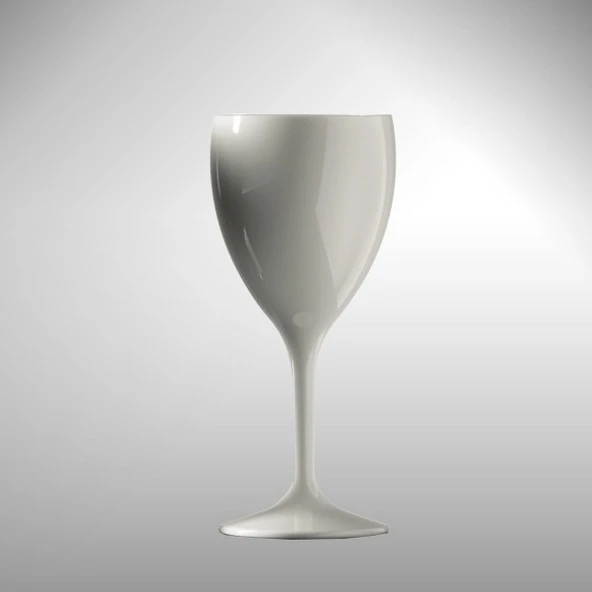 Kırılmaz Şarap Kadehi Beyaz 255Ml