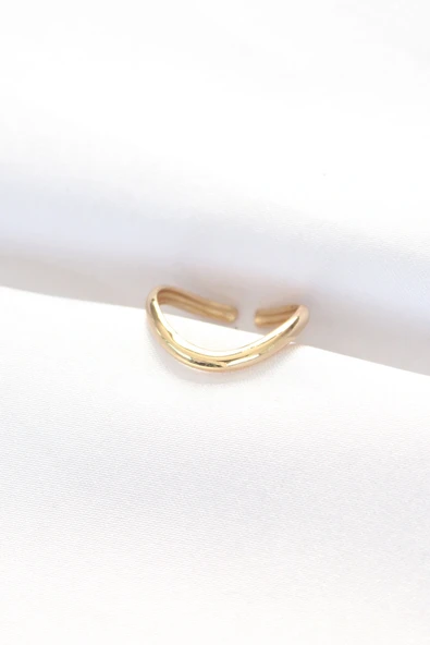 Yassı Gold Renk Ayarlanabilir Yüzük ürün görseli