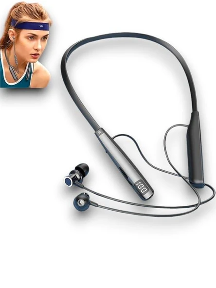 Y12 KABLOLU KULAKİÇİ SİLİKONLU BLUETOOTH KULAKLIK - 3