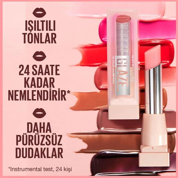 Maybelline New York Lifter Glaze Shea Yağı ve Hyalüronik Asit içeren Renkli Dudak Balmı - 08 Acai Glaze - 4