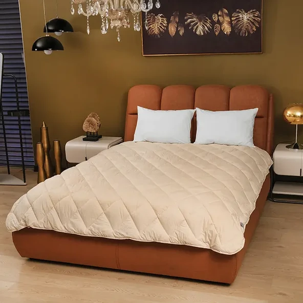 Çift Kişilik Yün Yorgan 195x215 Cm - Kuzu Yünü, 3 Kg, Nefes Alır, Terletmez, 4 Mevsim Konfor - 3