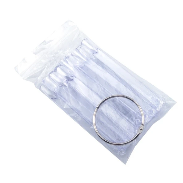 50'li Anahtar Kartela Kalıcı Oje Tırnak Renk Kartelası Şeffaf Düz - Resim 5