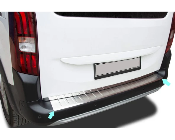 Arka Tampon Eşiği Krom Rifter Passanger Van 2019 Ve Sonrası Modeller İçin - Resim 2