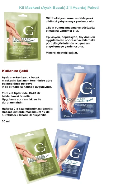 3'lü Set Detox Ayak Bandı Toksin Atıcı Ayak Detoksu Ayak Bacak Peeling Kil Maskesi Bakımı - 2