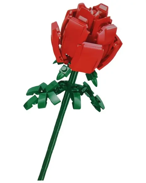 Ctoy Çiçek Yapma Blok Seti Kırmızı Gül MY87018 ürün görseli 1