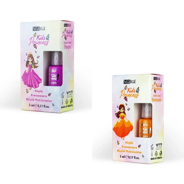 Princess Cocuk Oje Fusya ve Turuncu ürün görseli 1