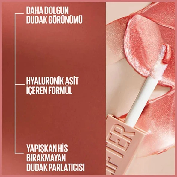 Maybelline New York Lifter Gloss Nemlendirici Dudak Parlatıcısı -016 Rust - 4