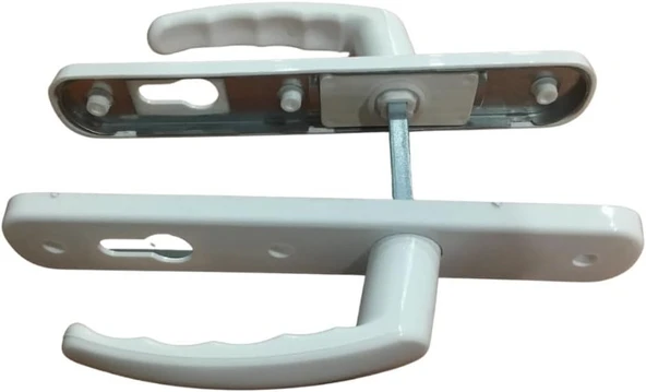 PVC Pimapen Banyo Wc Plastik Sac Destekli Kapı Kolu Takımı (Barel Yuvalı) - 2