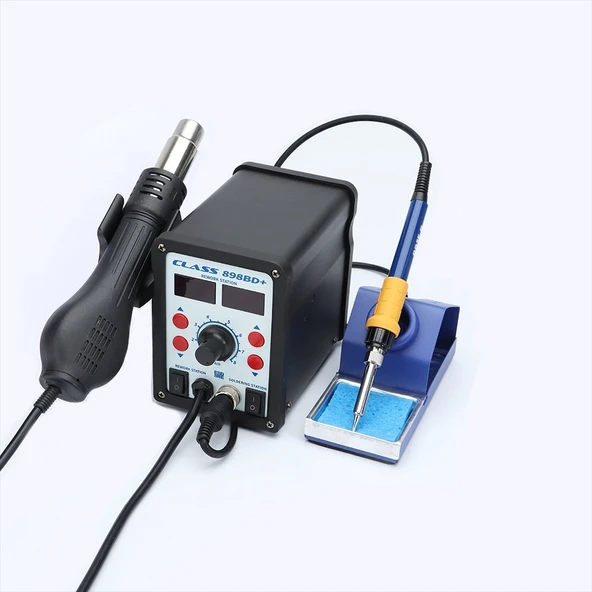 CLASS 898BD+ Üflemeli Havya İstasyonu – 2’si 1 Arada Sıcak Hava ve Lehimleme Ünitesi - Resim 2