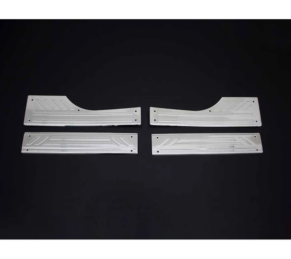 İç Kapı Eşiği Krom 4 Parça Doblo-2 Panel Van LAV 2010 Ve Sonrası Modeller İçin ürün görseli 1