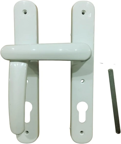 PVC Pimapen Banyo Wc Plastik Sac Destekli Kapı Kolu Takımı (Barel Yuvalı) - 1
