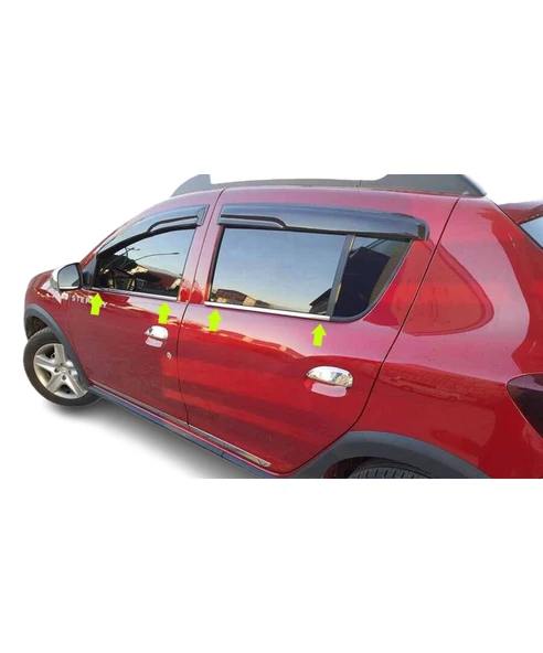 Cam Çıtaları Krom 4 Parça Sandero-2 HB 5D 2012 Ve Sonrası Modeller İçin - Resim 3