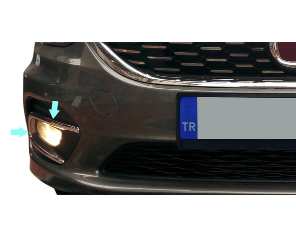 Fiat Egea SD Uyumlu Sis Far Çerçevesi Krom 2 Parça 2015 - 2019 Arası Modeller İçin - Resim 5