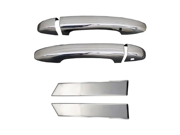 Renault Clio-5 Uyumlu Kapı Kolu Ön - Arka Krom 4 Kapı 2019 Ve Sonrası Modeller İçin ürün görseli 1