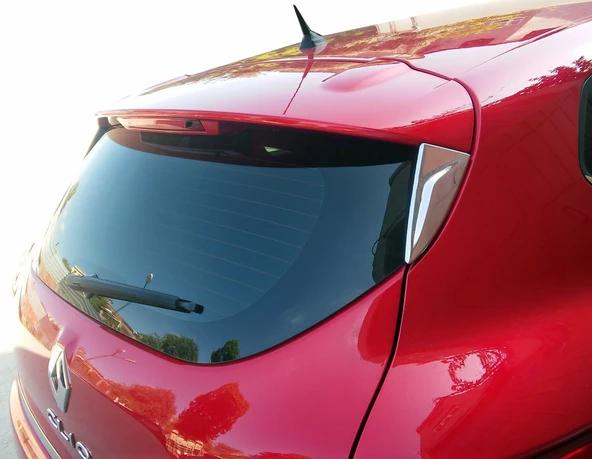 Renault Clio-4 Uyumlu Arka Cam Yan Rüzgarlık Krom 2 Parça 2012 - 2019 Arası Modeller İçin - Resim 3