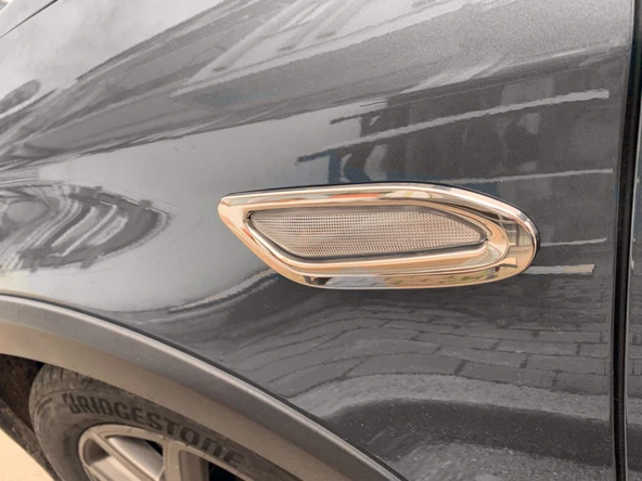 Fiat Egea SD / HB Uyumlu Sinyal Çerçevesi Mat Krom 2 Parça 2015 Ve Sonrası Modeller İçin - Resim 2