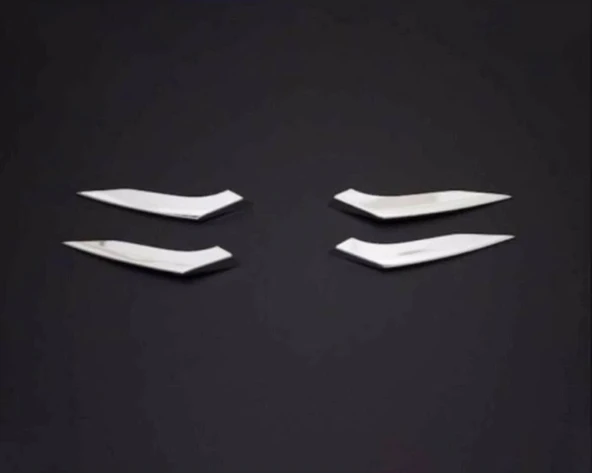 Renault Clio-5 Uyumlu Sis Far Çıtası Krom 4 Parça 2019 Ve Sonrası Modeller İçin - Resim 4