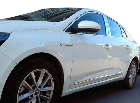 Renault Megane-4 HB Uyumlu Kapı Çıtası Krom Premium 4 Parça 2016 Ve Sonrası Modeller İçin ürün görseli 1