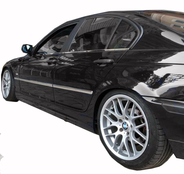 BMW 3 Serisi E46 SD Uyumlu Yan Kapı Çıtası Krom 4 Parça 1998 - 2003 Arası Modeller İçin - Resim 2