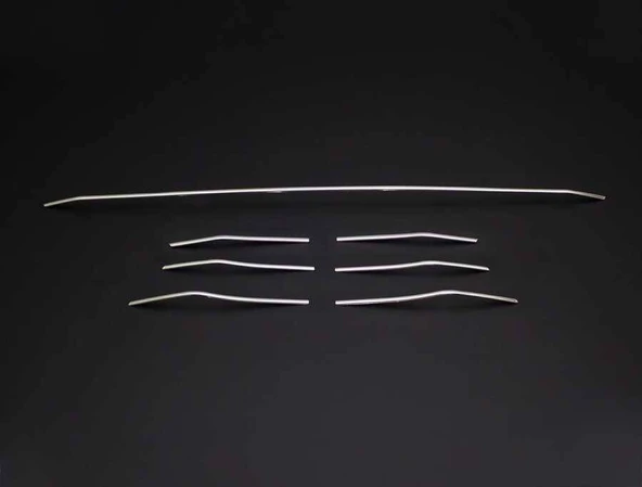 Ön Tampon Çıtası Krom Üst Kalite 7 Parça Megane-4 HB 5D 2016 Ve Sonrası Modeller İçin ürün görseli 1