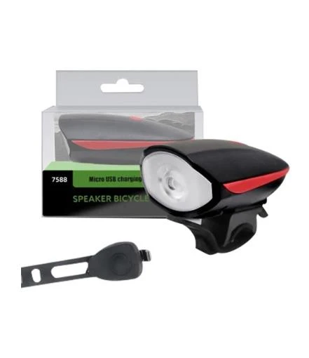 Bike Sky  Xml-T6 LED 1200 Mah Su Geçirmez Far Kornalı Bisiklet Feneri - Resim 3