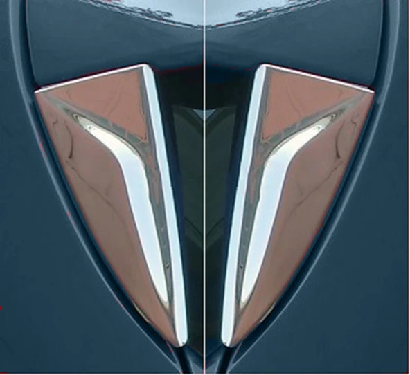 Renault Clio-4 Uyumlu Arka Cam Yan Rüzgarlık Krom 2 Parça 2012 - 2019 Arası Modeller İçin - Resim 2