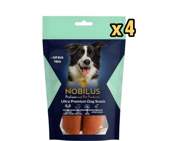 Nobilus Köpek Ödül Maması Ördekli Filote 80 Gr x 4 Adet ürün görseli 1
