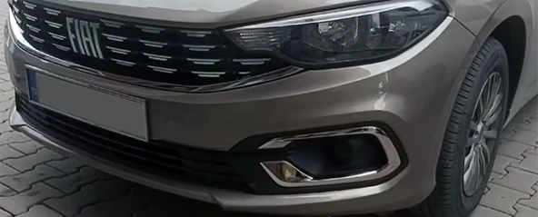 Fiat Egea HB Uyumlu Sis Far Çerçevesi Krom 2 Parça 2020 Ve Sonrası Modeller İçin - Resim 3