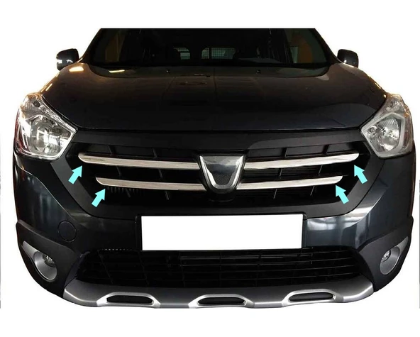 Ön Panjur Krom 4 Parça Dokker LAV 2012 Ve Sonrası Modeller İçin - Resim 3