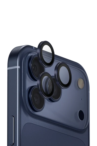 İphone 17 Pro / İphone 17 Pro Max Lens Koruyucu Cam Anti-Reflective Alüminyum Dayanıklı Çerçeve - 6