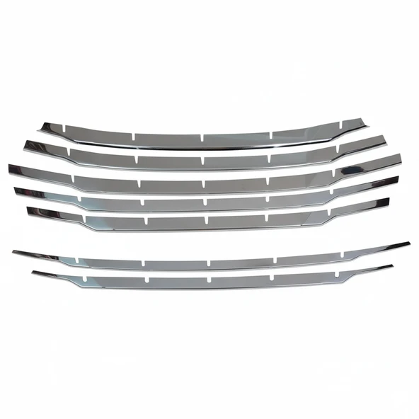 Ford Courier Uyumlu Ön Panjur Krom 7 Parça 2017 - 2023 Arası Modeller İçin ürün görseli 1