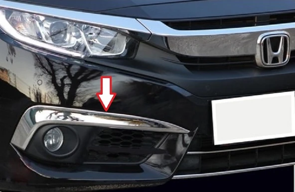 Sis Far Kaşı Krom Üst Kalite 2 Parça Civic SD 2016 Ve Sonrası Modeller İçin ürün görseli 1