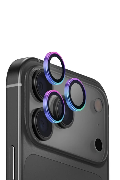 İphone 17 Pro / İphone 17 Pro Max Lens Koruyucu Cam Anti-Reflective Alüminyum Dayanıklı Çerçeve - 11
