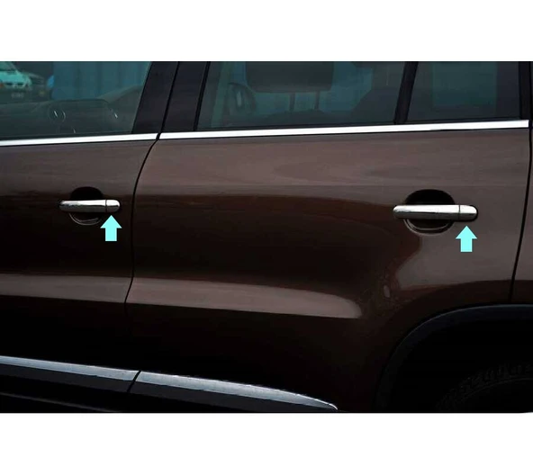 Kapı Kolu Krom 4 Kapı Tiguan SUV 2007-2015 Arası Modeller İçin - Resim 2
