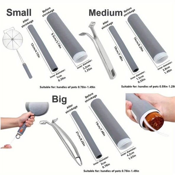 Silikon Tencere Sapı Koruması - Resim 4