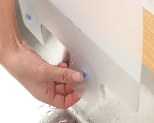 Lavabo ve Ocak Sıçrama Önleyici Vantuzlu Kalkan - Resim 4