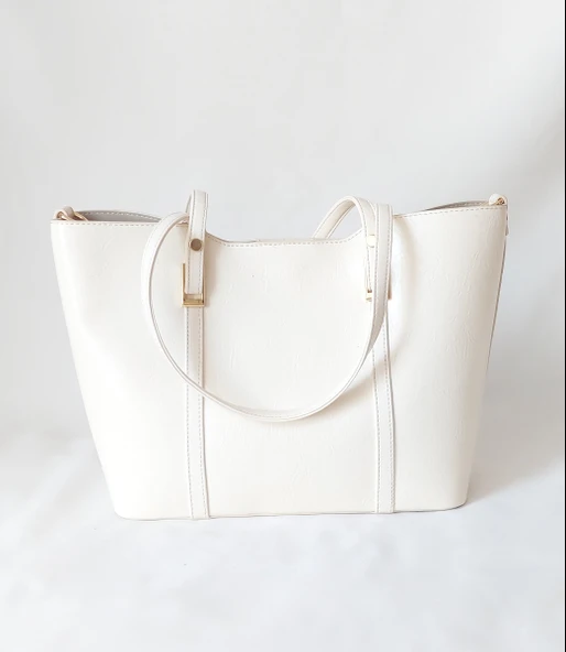 252SV823 Model Sarach Marka Bej Renk El ve Omuz Çantası - 3