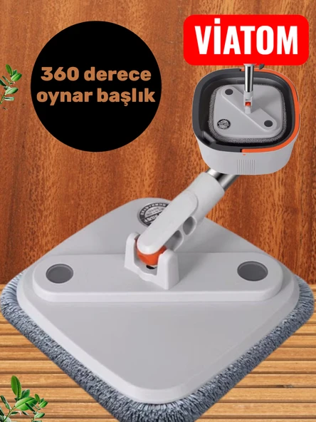 Temiz ve Kirli Suyu Ayıran Otomatik Mop Seti - Resim 3