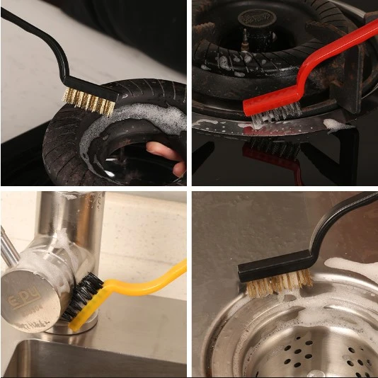 3 Parça Tel Fırça Detaylı Temizlik Seti - Resim 5