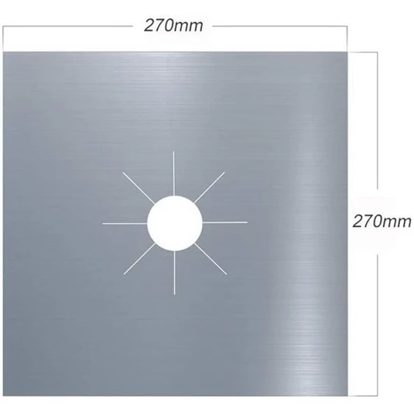 Ocak Koruyucu Alüminyum Ped Seti 4 Adet ürün görseli 1