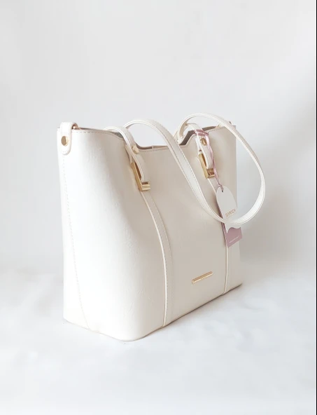 252SV823 Model Sarach Marka Bej Renk El ve Omuz Çantası - 2