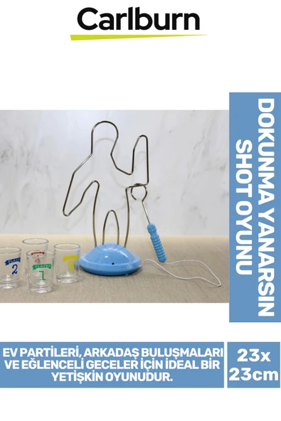 Özel Üretim Arkadaş Ev Parti Etkinlik Sesli Dokunma Yanarsın Eğlenceli Shot Oyunu 23x23