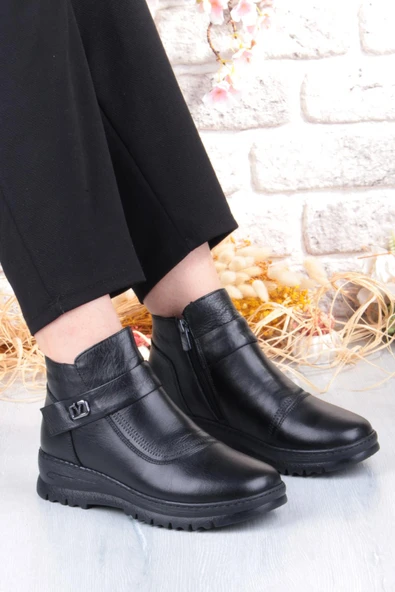 Pepita B002 Rahat Esnek Kaymaz Taban Yumuşak Hakiki Deri Kadın Bot ürün görseli