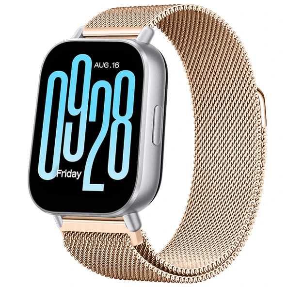 Redmi Watch 5 Active Redmi 5 Lite Uyumlu Kordon Manyetik Milanese Loop Metal Kordon   Retro Gold ürün görseli