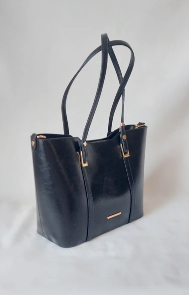 252SV823 Model Sarach Marka Siyah Renk El ve Omuz Çantası - 2